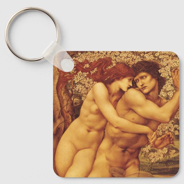 Tree of Forgiveness, Sir Edward Coley Burne-Jones Key Ring (Front)