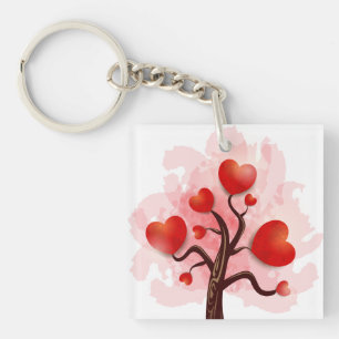 Tree of Hearts Key Ring