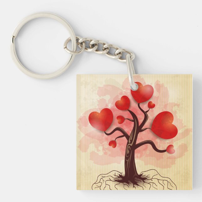 Tree of Hearts Key Ring (Front)