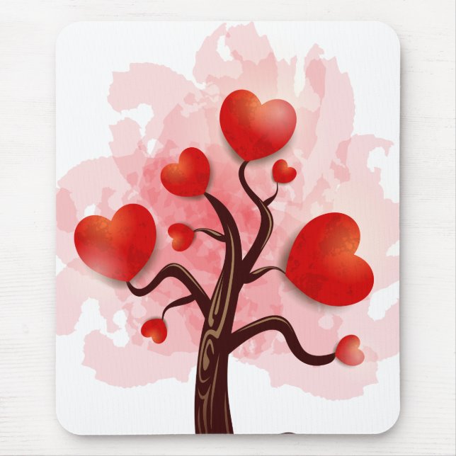 Tree of Hearts Mouse Mat (Front)