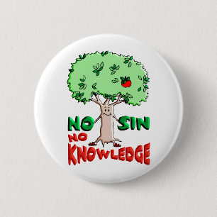 Tree of Knowledge 6 Cm Round Badge