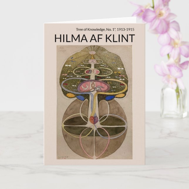 Tree of Knowledge No.1, Hilma af Klint Card (Orchid)