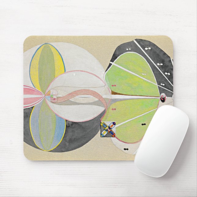 Tree of Knowledge, No.2, 1915 by Hilma af Klint Mouse Mat (With Mouse)