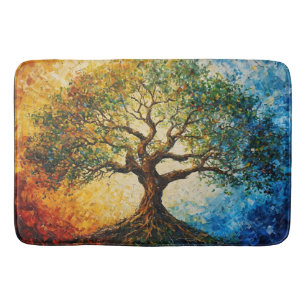 Tree of Knowledge - Oil Painting Bath Mat