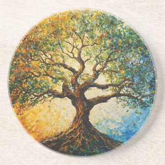 Tree of Knowledge - Oil Painting Coaster