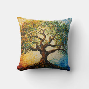 Tree of Knowledge - Oil Painting Cushion