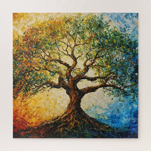 Tree of Knowledge - Oil Painting Jigsaw Puzzle (Vertical)