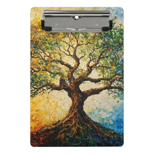 Tree of Knowledge - Oil Painting Mini Clipboard (Front)