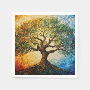 Tree of Knowledge - Oil Painting Napkin