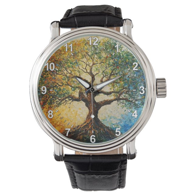 Tree of Knowledge - Oil Painting Watch (Front)