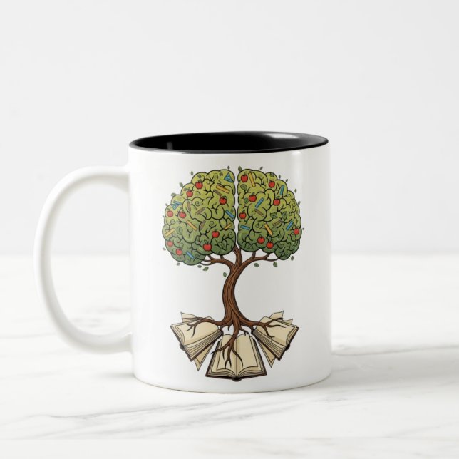 Tree of Knowledge Teacher Mug | A Unique Gift (Left)