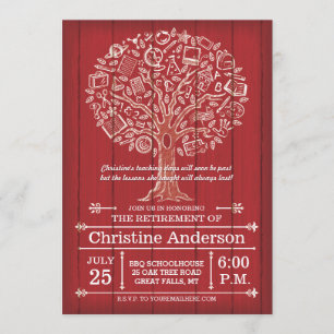 Tree of Knowledge Teacher Retirement Invitation
