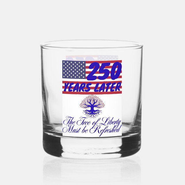 Tree of Liberty Whiskey Glass (Back)