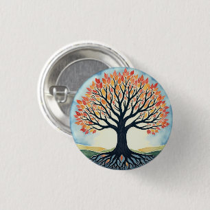 TREE OF LIFE 3 CM ROUND BADGE