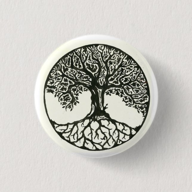 Tree Of Life 3 Cm Round Badge (Front)