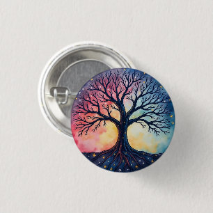 TREE OF LIFE 3 CM ROUND BADGE