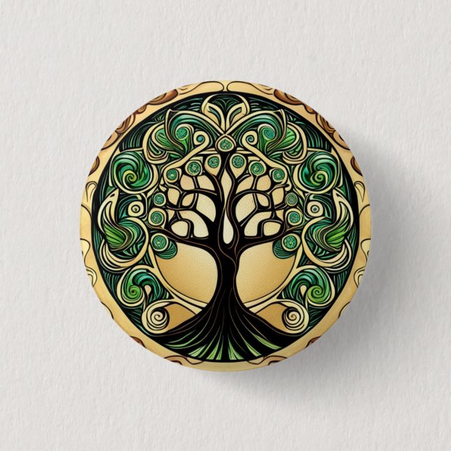 Tree of Life  3 Cm Round Badge (Front)