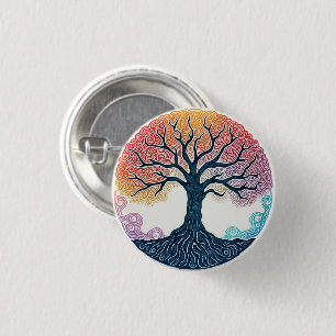 TREE OF LIFE 3 CM ROUND BADGE