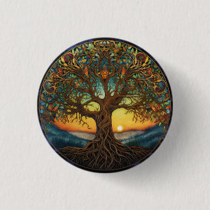 Tree of Life 3 Cm Round Badge