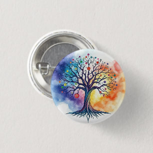 TREE OF LIFE 3 CM ROUND BADGE