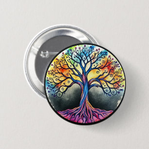 Tree of Life 6 Cm Round Badge