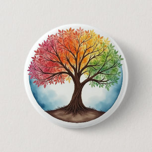 Tree of Life 6 Cm Round Badge