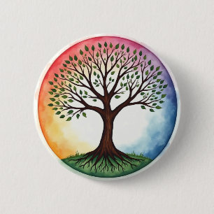 Tree of Life 6 Cm Round Badge