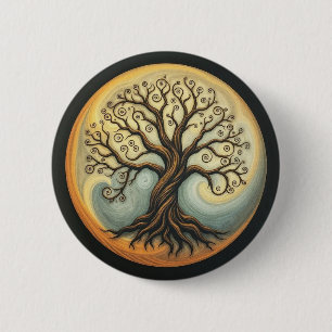 Tree of Life 6 Cm Round Badge