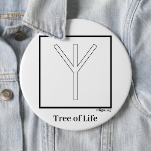 Tree of Life 6 Cm Round Badge