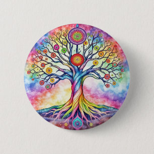 Tree of Life 6 Cm Round Badge