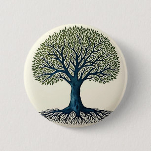 Tree of Life 6 Cm Round Badge