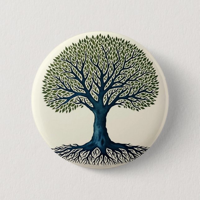 Tree of Life 6 Cm Round Badge (Front)