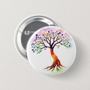 Tree of Life 6 Cm Round Badge