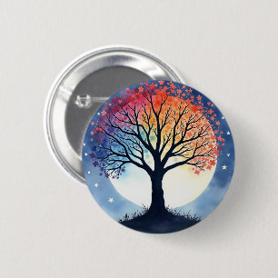 Tree of Life 6 Cm Round Badge