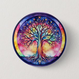 Tree of Life 6 Cm Round Badge