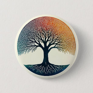 Tree of Life 6 Cm Round Badge