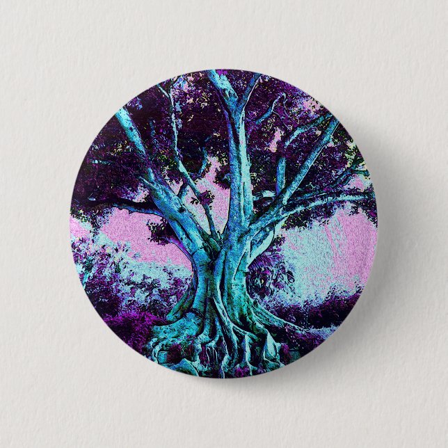 Tree of Life 6 Cm Round Badge (Front)