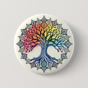 Tree of Life 6 Cm Round Badge