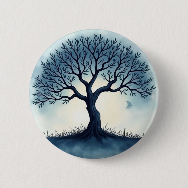 Tree of Life 6 Cm Round Badge (Front)