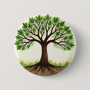 Tree of Life 6 Cm Round Badge