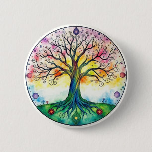 Tree of Life 6 Cm Round Badge