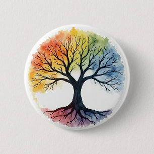 Tree of Life 6 Cm Round Badge