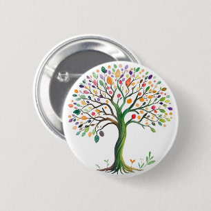 Tree of Life 6 Cm Round Badge