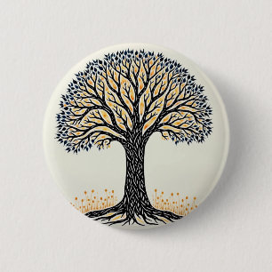 Tree of Life 6 Cm Round Badge