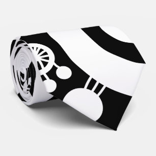 Tree of Life Abstract - B&W Tie
