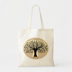 Tree of Life Abstract Nature Art Tote Bag