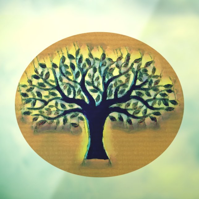 Tree of Life Abstract Nature Art  Window Cling (Sheet 3)
