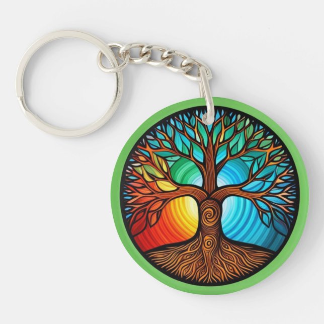 Tree of Life Acrylic Keychain (Front)