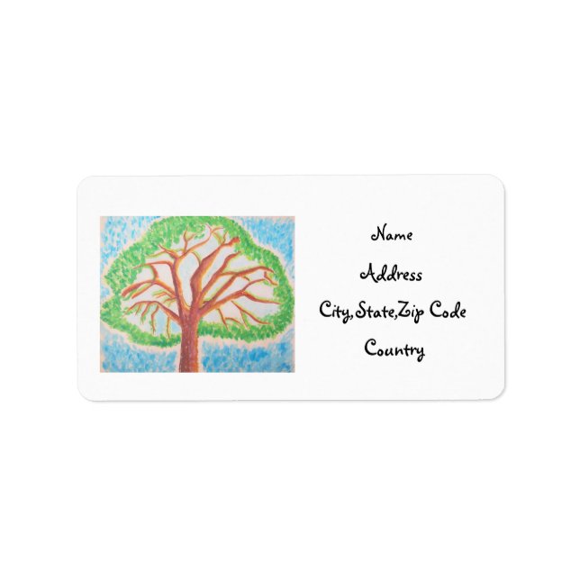 Tree of Life-address label (Front)