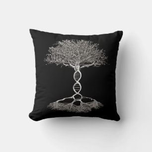 Tree of Life and DNA Double Helix Strand = Cushion